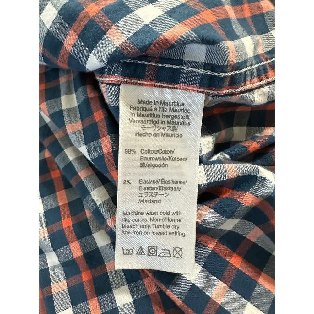 J.Crew Slim Untucked Flex Plaid Long Sleeve sz Large